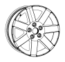 Image of WHEEL. Aluminum. Front or Rear.  [No Description. image for your 2017 Jeep Wrangler UNLIMITED SPORT