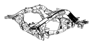 View Suspension Subframe Crossmember (Front) Full-Sized Product Image