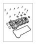 View SEAL. Left Cylinder Head, Left Side, Right Cylinder Head, Right Side, Used for: Right and Left. Cylinder Head Cover, Inboard, Outboard.  Full-Sized Product Image