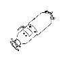 Image of Used for: PIPE AND CONVERTER. Exhaust. SCR With Ammonia Trap. image