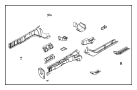 View Bumper Impact Bar Bracket (Front) Full-Sized Product Image