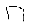 Image of WEATHERSTRIP. Front Door Glass. Left. image for your 2010 Ram 3500   