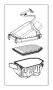 Image of Air Filter and Housing Assembly image for your 2019 Ram 1500 Classic Tradesman Standard Cab Pickup Fleetside 5.7L HEMI V8 A/T 4WD 