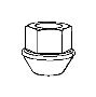 View NUT. Lug, Wheel.  Full-Sized Product Image