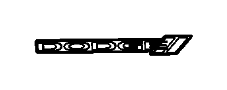 View NAMEPLATE. Dodge.  Full-Sized Product Image