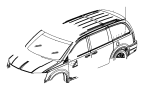 View APPLIQUE. Sliding Door Outside. Left.  Full-Sized Product Image