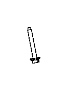 6510980AA Suspension Control Arm Bolt (Front, Upper, Lower)