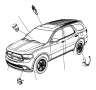 View SENSOR. Ride Height. Right, Right Front.  Full-Sized Product Image