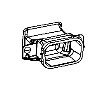 View Instrument Panel Air Duct (Rear) Full-Sized Product Image