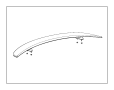 View Used for: NUT AND WASHER. Hex Lock. M6-1.0. Mounting. Heat Shield.  Full-Sized Product Image