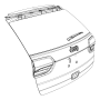 Image of HANDLE. Liftgate. [No Description. image for your 2015 Dodge Durango   