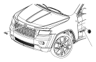 Image of Hood Emblem image for your 2015 Jeep Grand Cherokee Laredo Sport Utility  