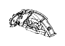 View INSULATION, SILENCER. Wheelhouse, Wheelhouse Inner. Rear. Left, Left Rear, Right.  Full-Sized Product Image