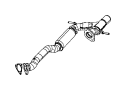 View Converter. Gasket. Seal. Catalytic. Pipe. (Front) Full-Sized Product Image