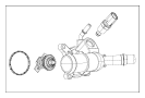 Engine Coolant Thermostat Gasket. Engine Coolant Thermostat Housing O - Ring. Seal. Engine Coolant.