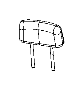 Image of Headrest (Rear) image for your 2015 Ram 1500   