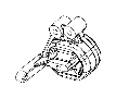 View INSULATOR. Left Side.  Full-Sized Product Image