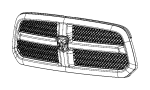 Image of GRILLE. Radiator. [Bright Grille], [Front. image for your 2004 Ram 2500   