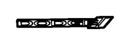 View NAMEPLATE. Dodge.  Full-Sized Product Image