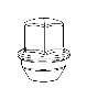 View NUT. Lug, Wheel. M14X1.5.  Full-Sized Product Image