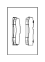 View PAD KIT. FRONT DISC BRAKE.  Full-Sized Product Image