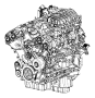 Image of ENGINE. Long Block. Remanufactured. image for your Jeep Wrangler  