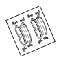 Image of PAD KIT. Rear Disc Brake. Left, Right. [Anti-Lock 4-Wheel Disc. image for your Dodge