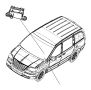 Image of SENSOR. Dynamics. Used for: Lateral Acceleration and YAW Rate. [Electronic Stability. image for your Chrysler