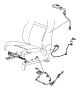 Image of WIRING. Seat. Export, Right. Seat Back. [Leather Trimmed Bucket. image for your Dodge