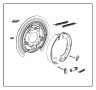 View Parking Brake Shoe Full-Sized Product Image