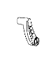 Image of Interior Door Handle image for your 2023 Ram 1500 Classic Warlock Extended Cab Pickup Fleetside 3.6L Pentastar V6 FLEX A/T RWD 