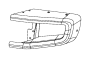 Image of EXTENSION. Bumper. Left.  [Steel Front Bumper]. image for your 1988 Jeep Wrangler