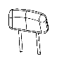 Image of Headrest (Rear) image for your 2014 Ram 2500 Laramie Extended Crew Cab Pickup Fleetside  