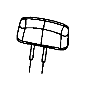 Image of Headrest (Rear) image for your 2014 Ram 1500   