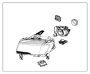 Image of HEADLAMP. Left. [BI-Xenon Headlamps]. image for your 2013 Dodge Durango   