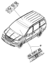 Image of CONTROL. Used for: A/C and Heater - Aux. Canada, Export. [PASSENGER ASSIST HANDLE. image for your 2014 Chrysler 200 Touring  