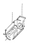 Image of Tow Hook Bracket image for your 2021 Jeep Grand Cherokee High Altitude Sport Utility 5.7L HEMI V8 A/T AWD 