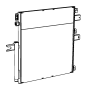 View BRACKET. Radiator to Condenser. Right.  Full-Sized Product Image