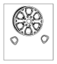 Image of Insert. Wheel. image for your 2020 Ram 1500   