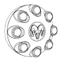 Image of Wheel Cap image for your 2022 Ram 1500 Classic Express Extended Cab Pickup Fleetside  