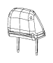 View HEADREST. Front. Right or Left.  Full-Sized Product Image
