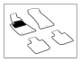 Image of MAT KIT. Used for: Front and rear. Carpet. [Black], [Luxury Front. image for your 2021 Dodge Charger Pursuit 3.6L V6 AWD 