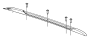 Image of Roof Luggage Carrier Side Rail image for your 1986 Chrysler Town & Country   