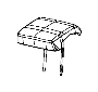 Image of HEADREST. Rear. [Black], [Black]. image for your Dodge