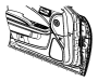 Image of Door Seal (Front) image for your 2014 Jeep Grand Cherokee Overland Sport Utility 3.6L Pentastar V6 FLEX A/T AWD 