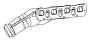Image of MANIFOLD. Exhaust. Left Side. image for your 2008 Chrysler Town & Country Touring  