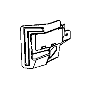 Image of Blind Spot Detection System Warning Sensor Bracket image for your 2011 Jeep Wrangler   