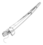 View Back Glass Wiper Blade (Rear) Full-Sized Product Image