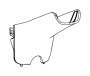 Image of Interior Rear View Mirror Cover (Rear, Upper) image for your Dodge Ram 1500  