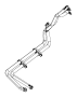 Image of Hose. Heater. core. HVAC Assembly. Vacuum Line. HVAC Heater Hose. image for your Dodge Charger  